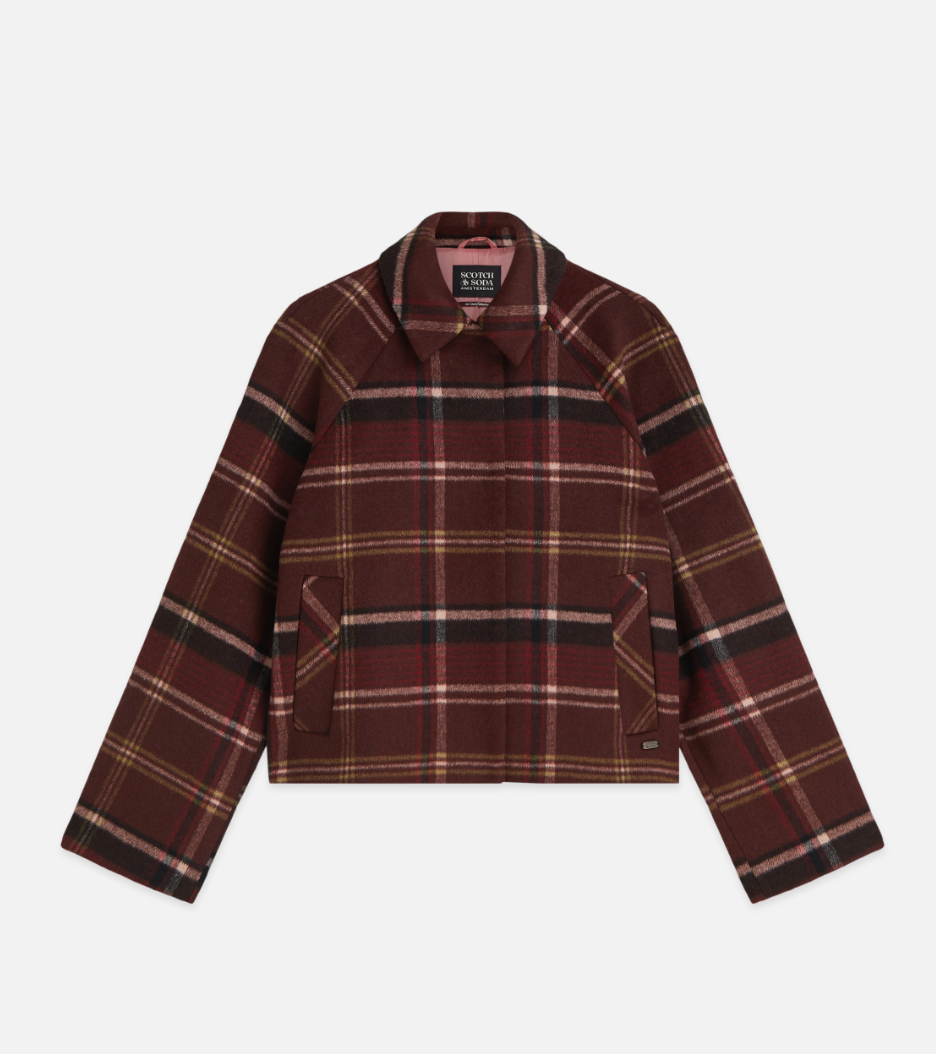 Checked Short Jacket