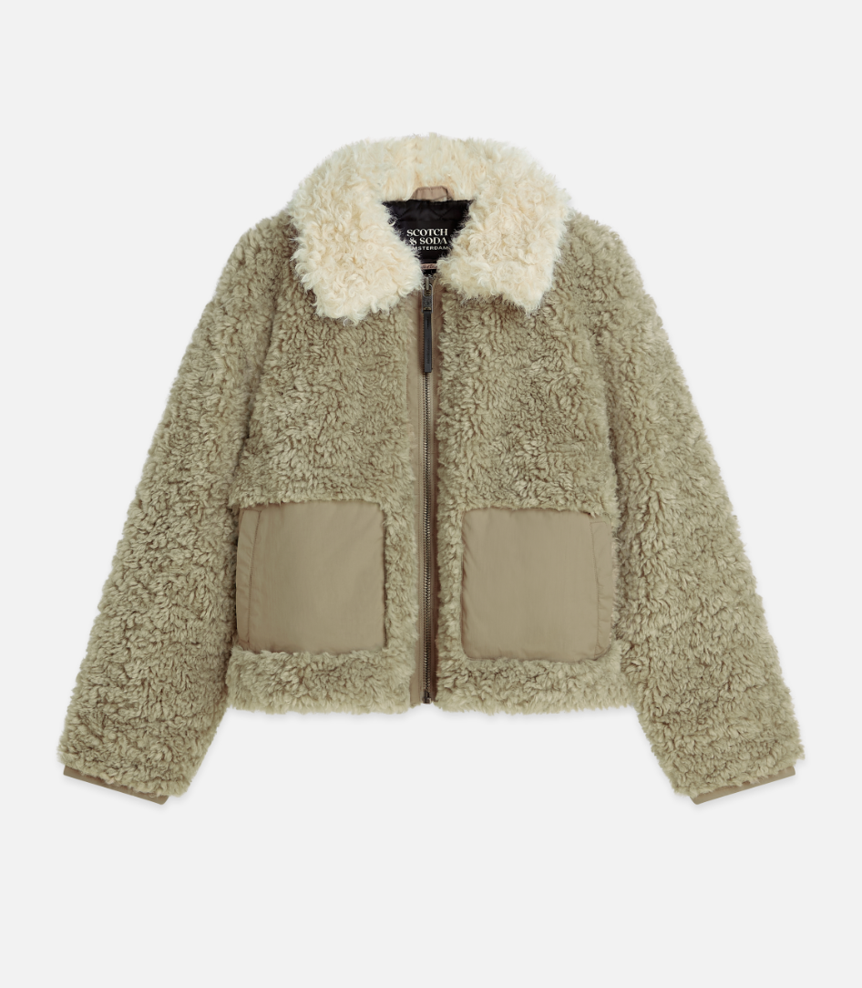 Faux Fur Cropped Jacket