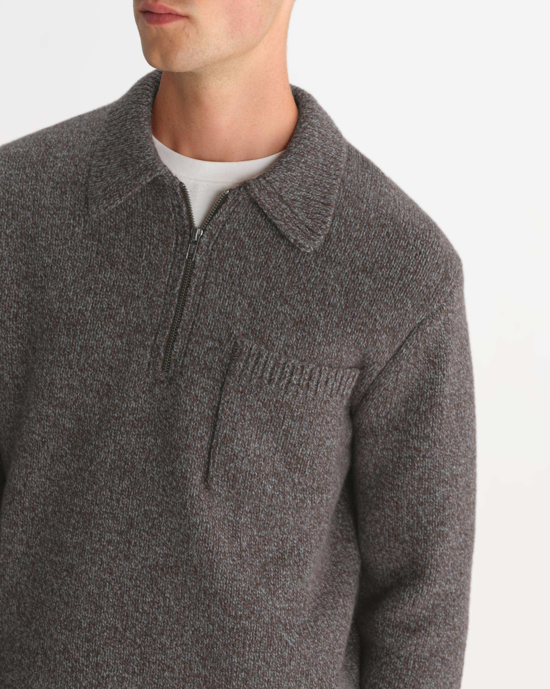 Alpha Zip L/S Polo