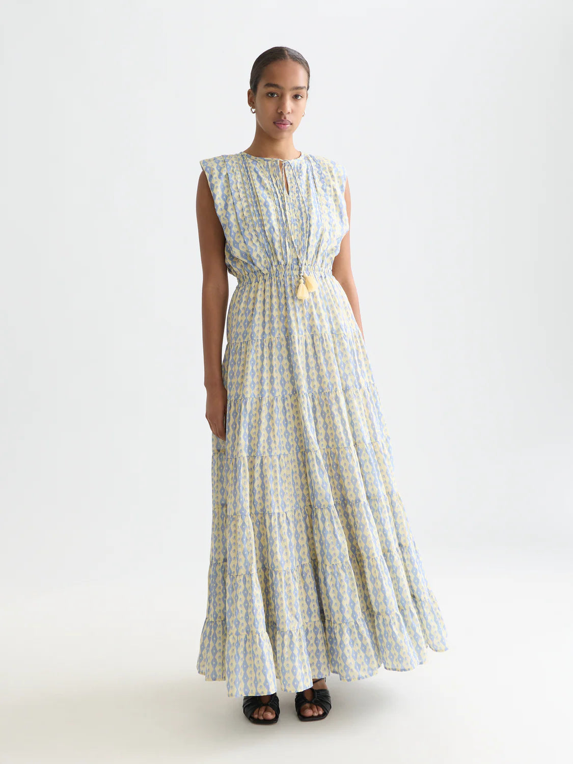 Printed Tiered Maxi Dress