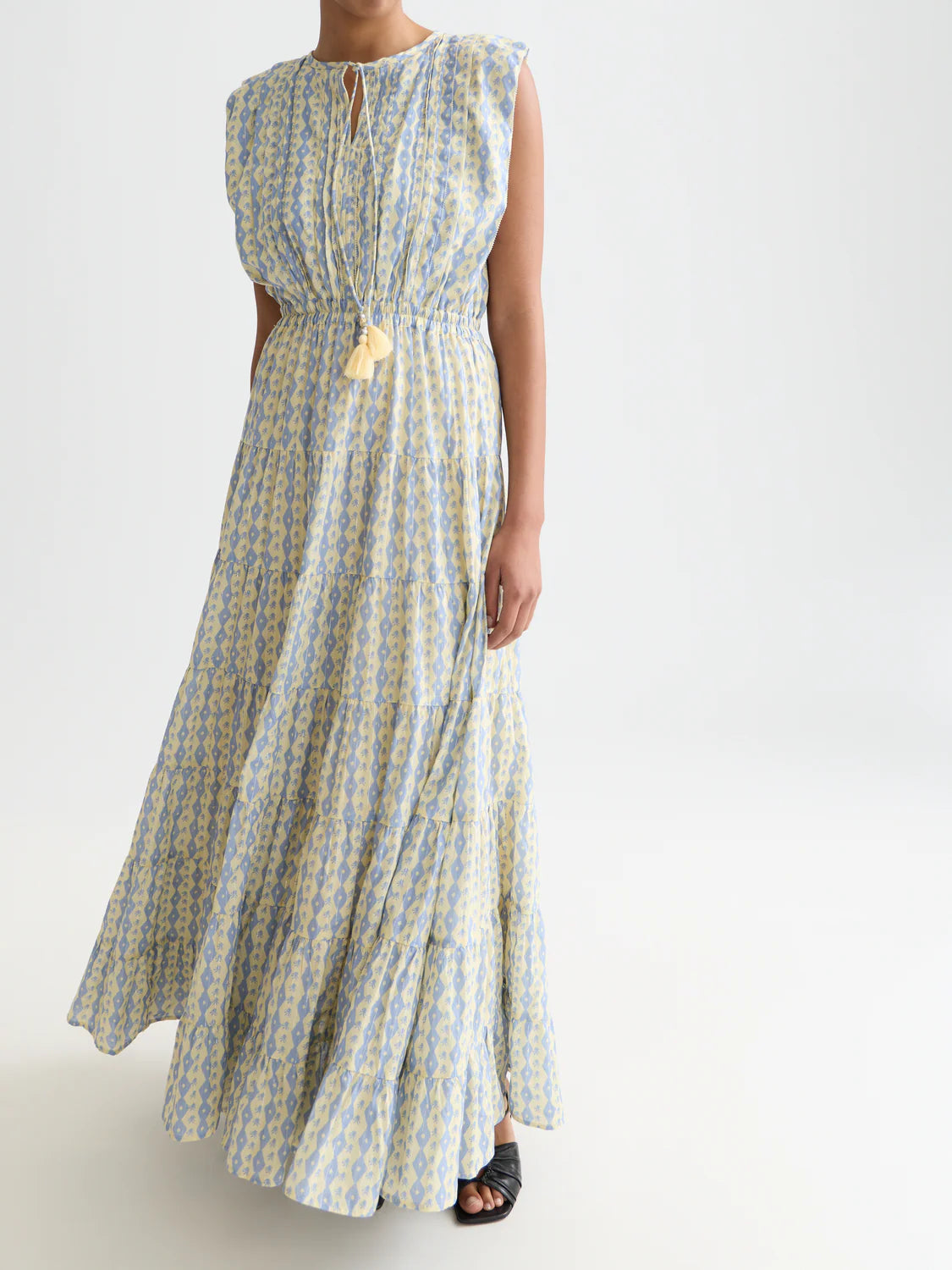 Printed Tiered Maxi Dress
