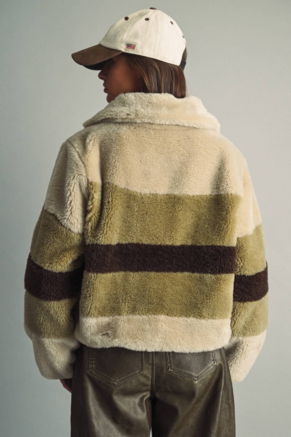 Striped Teddy Fleece