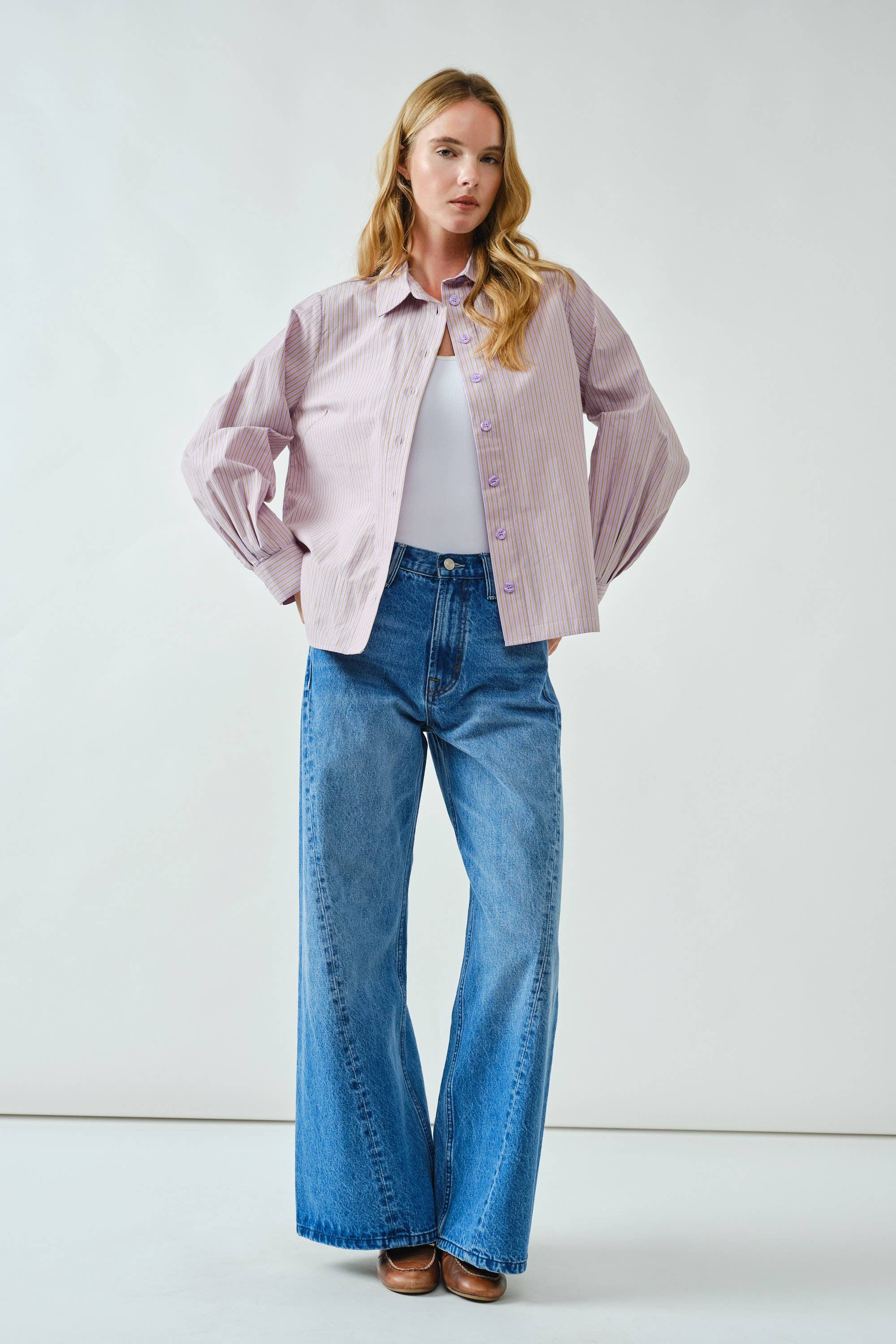 Soft striped button shirt - ACME FINE GOODS