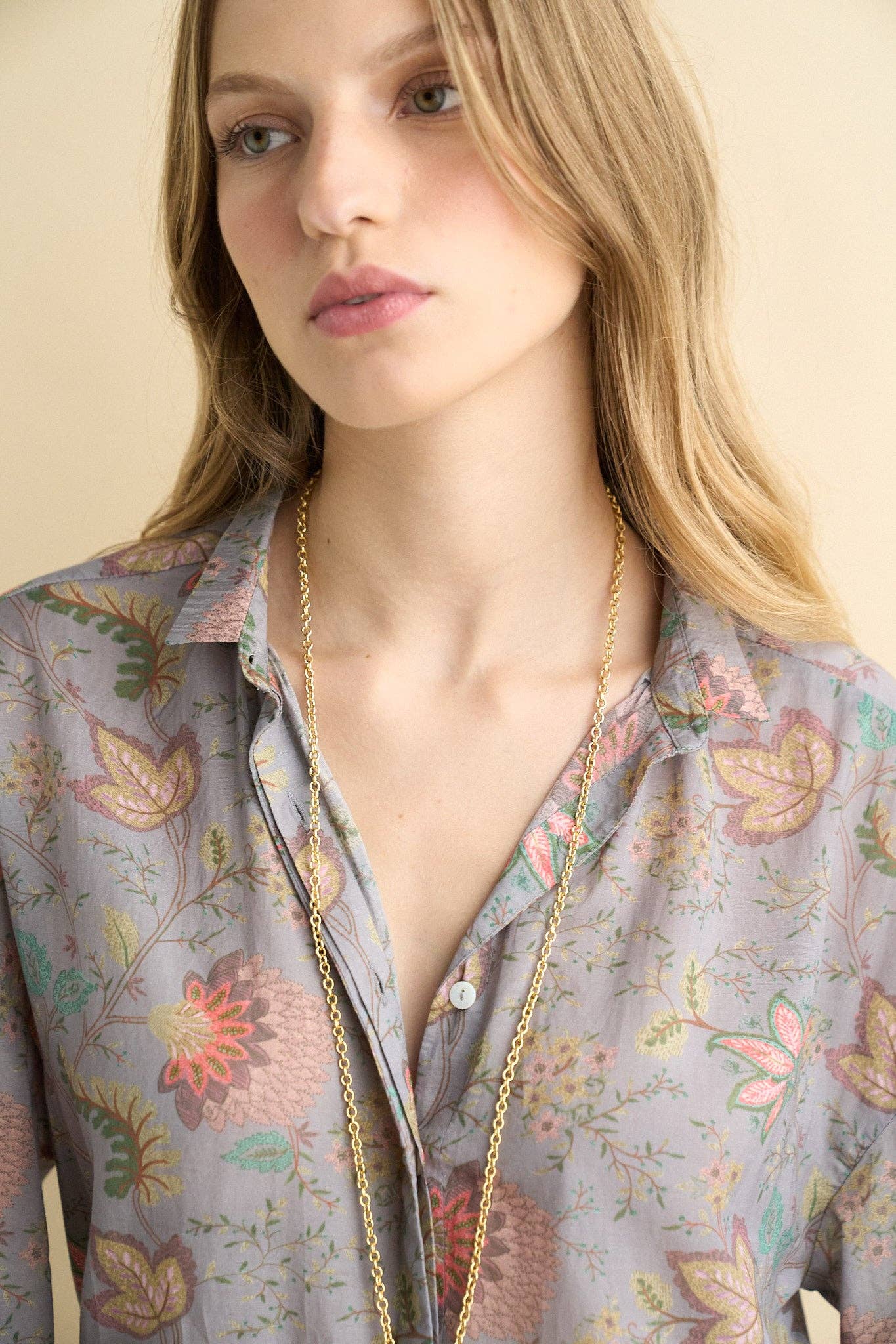 Alexa blouse blue - ACME FINE GOODS