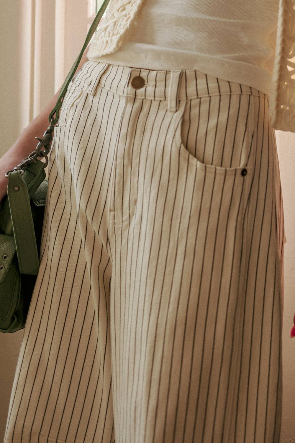 Pinstripe Barrel Pant