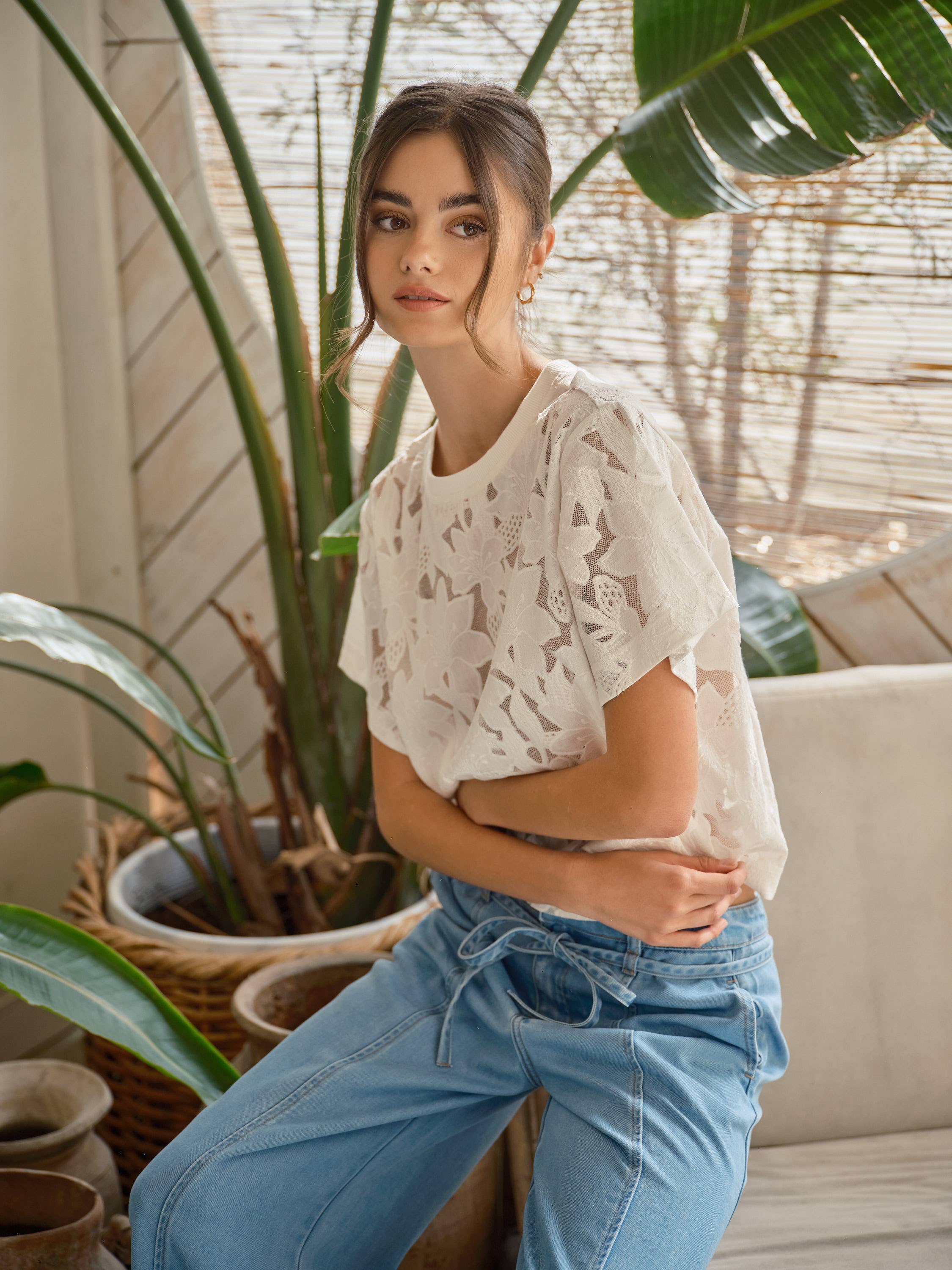 Floral Lace Tee