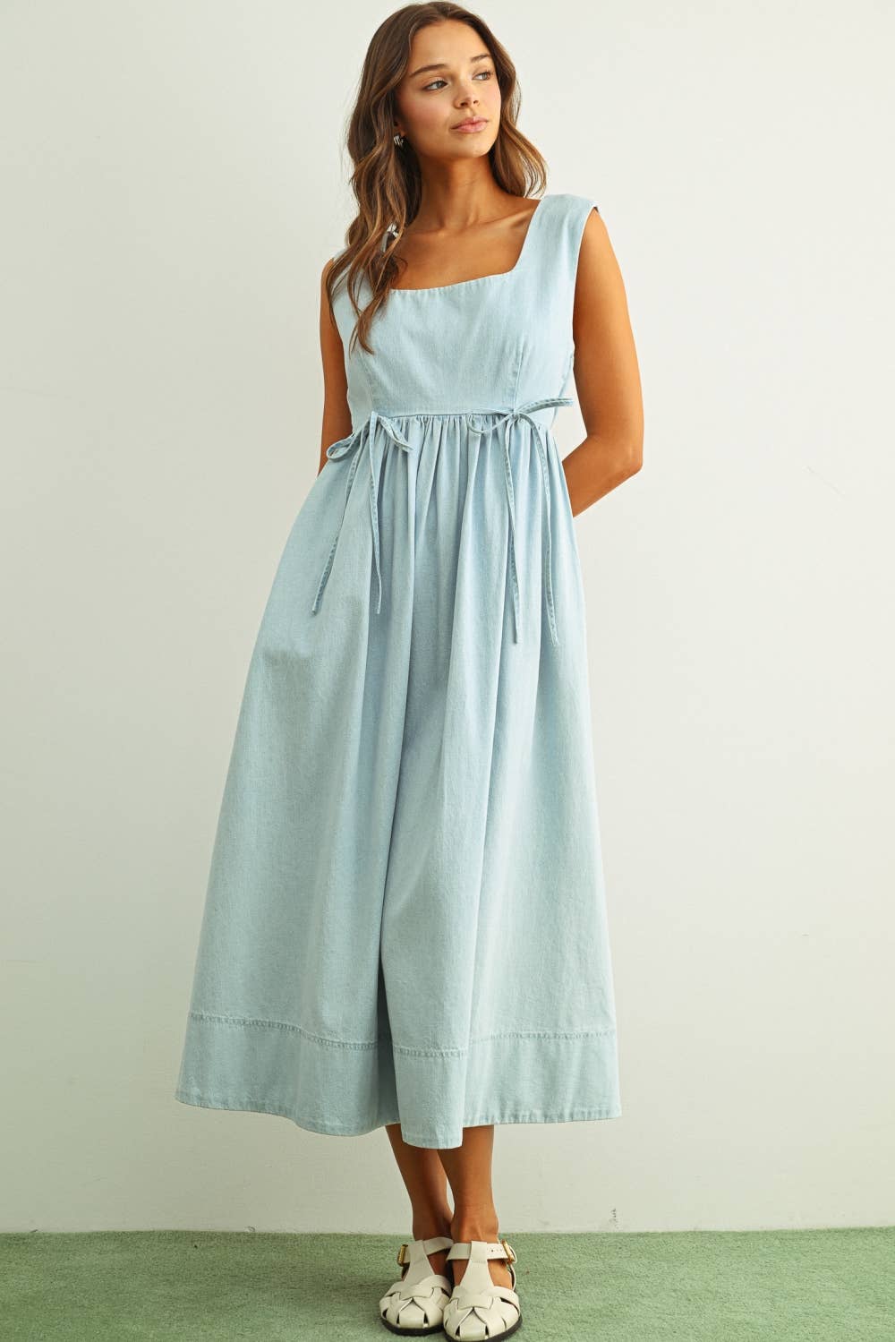Chambray Tank Dress