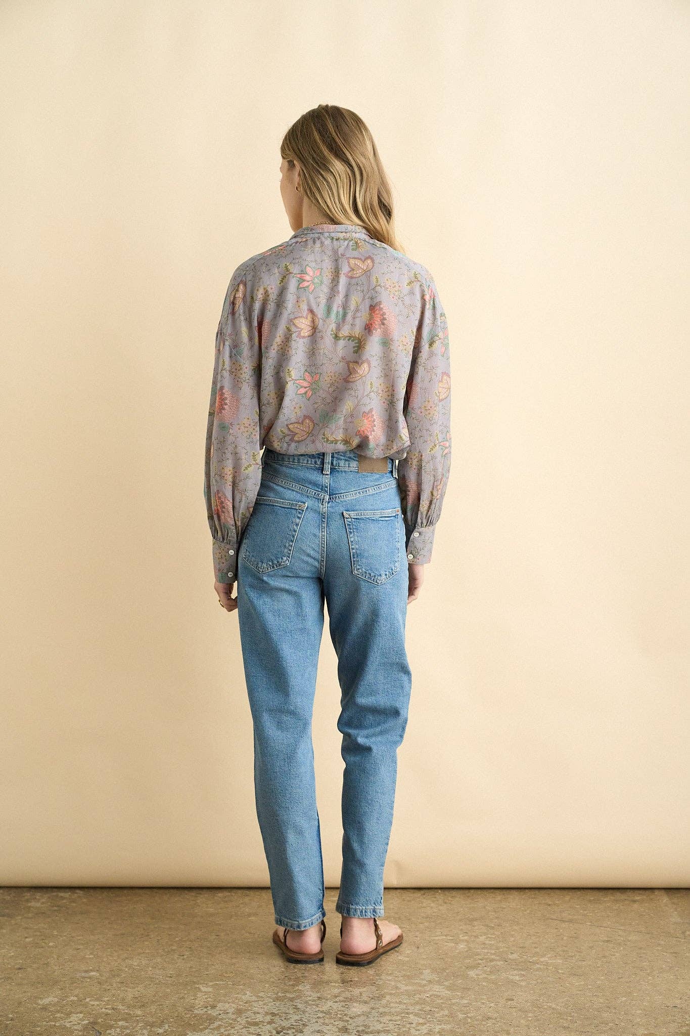 Alexa blouse blue - ACME FINE GOODS