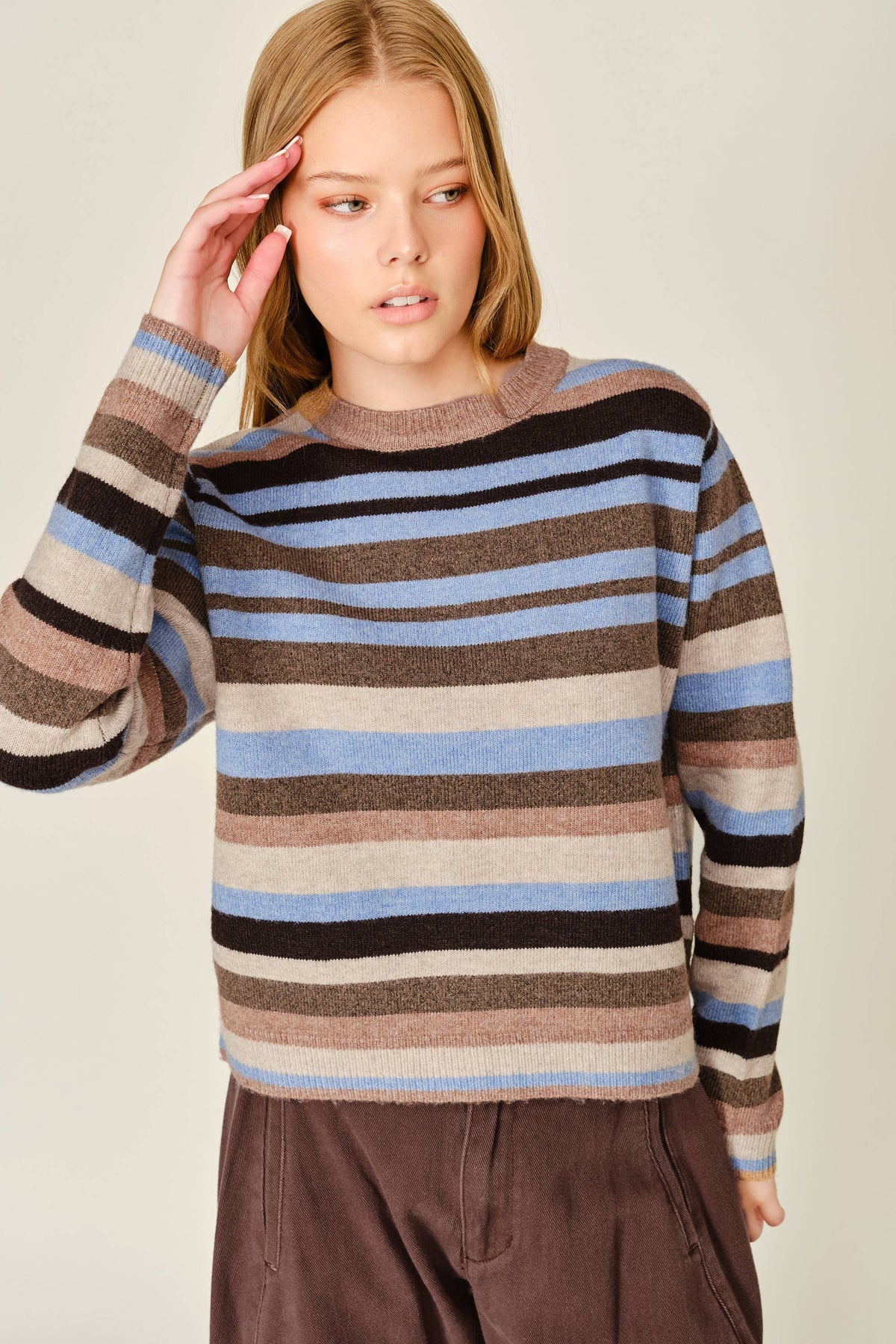 Cozy Striped Pullover - ACME FINE GOODS