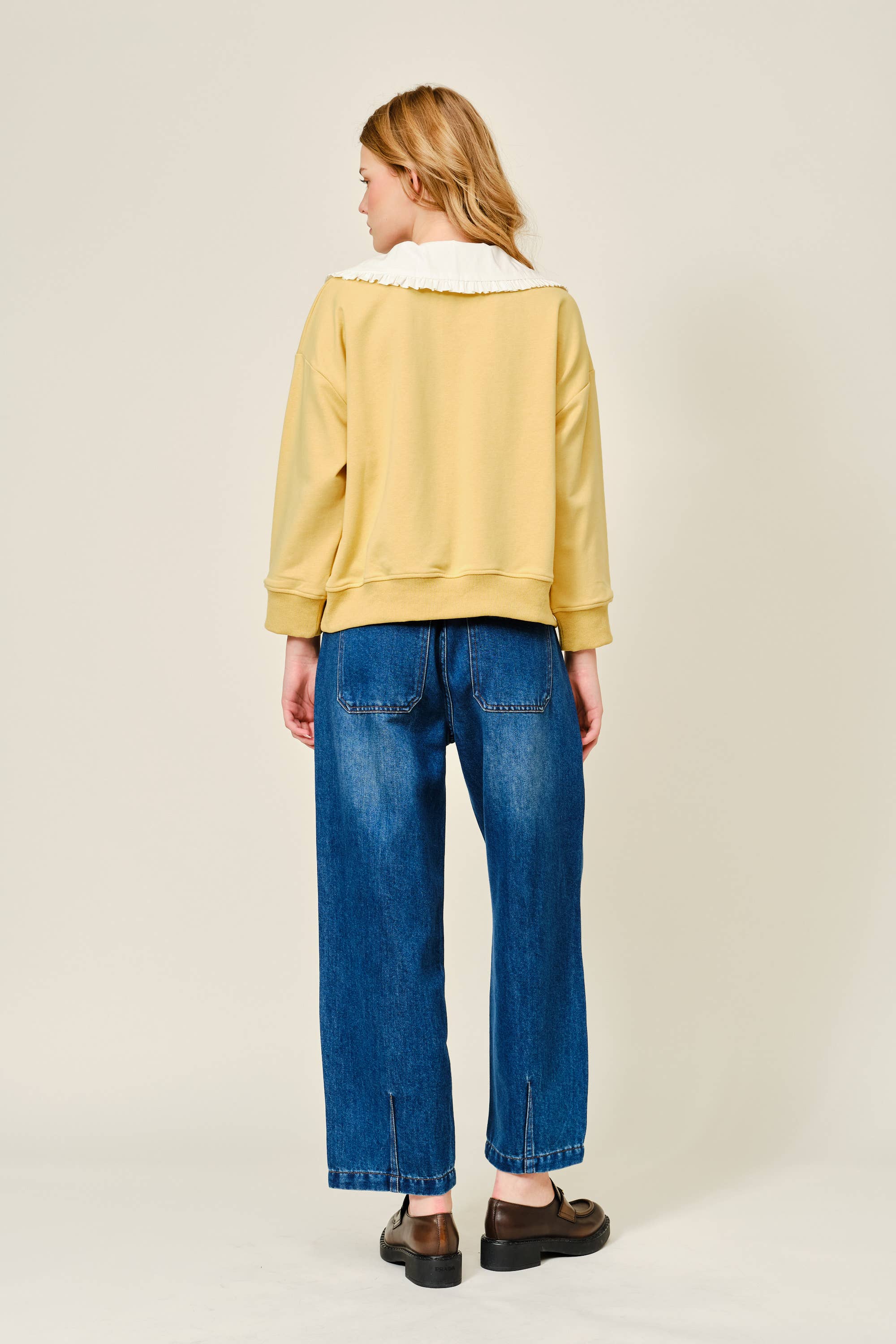 AJP5897 SUPER SOFT COTTON SEMI BARREL PANTS - ACME FINE GOODS