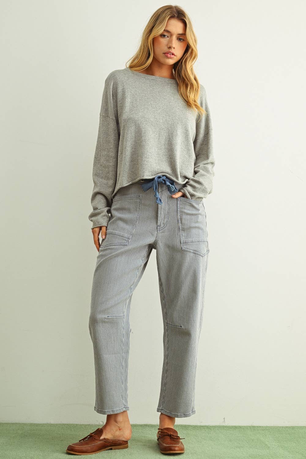 Rolling Hem LS Top