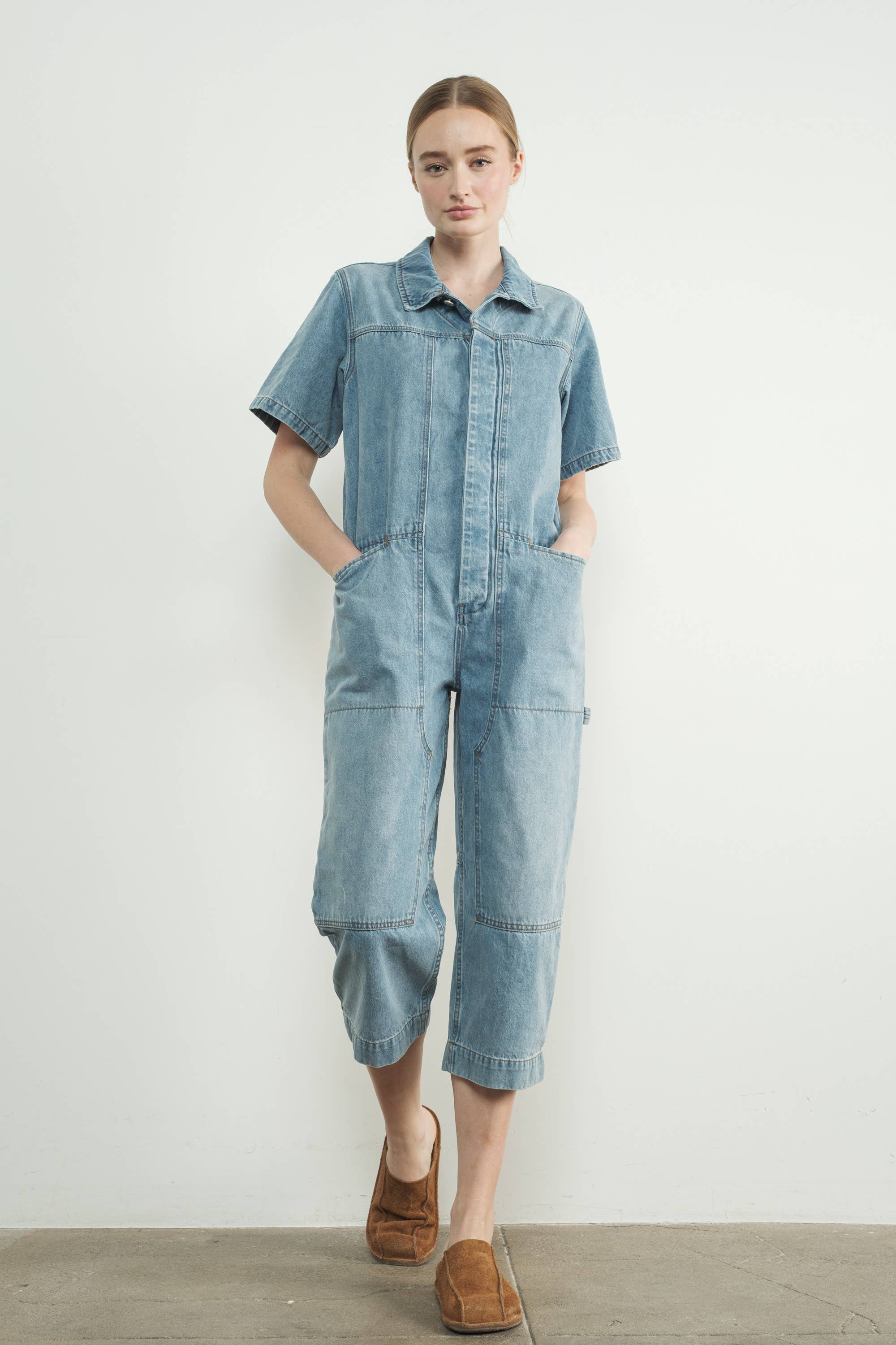 Vintage Style Denim Jumpsuit - ACME FINE GOODS