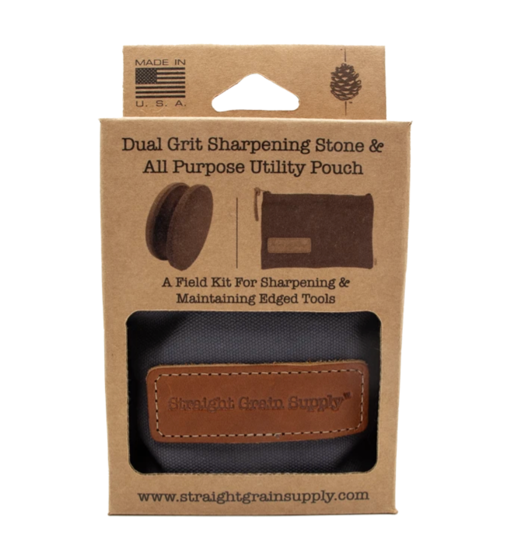 Dual Grit Sharpening Stone & Pouch - ACME FINE GOODS