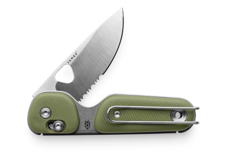 The James Brand The Pike Knife - OD Green/Stainless