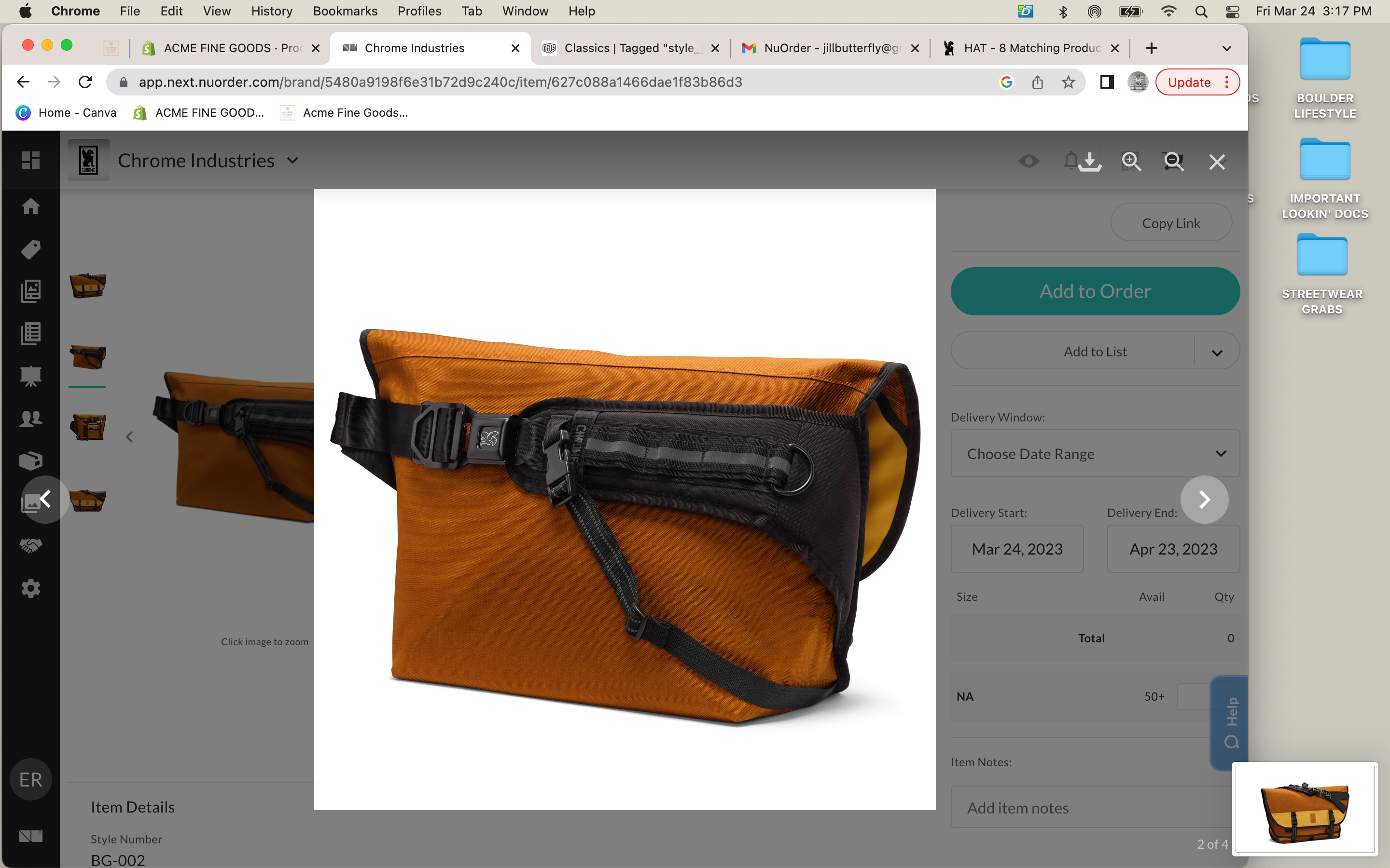 Citizen Messenger Bag - ACME FINE GOODS